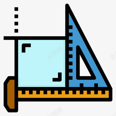 直尺结构148线颜色图标图标