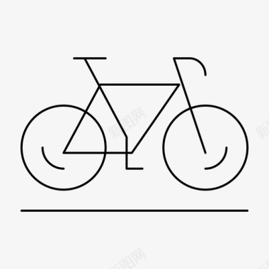 自行车运动步行图标图标