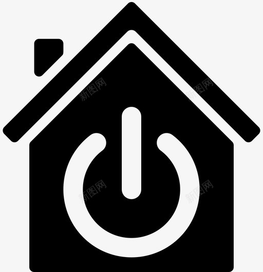 智能住宅domotics31填充图标svg_新图网 https://ixintu.com 住宅 填充 智能
