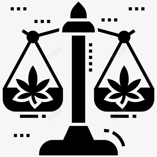 大麻称重秤大麻重量图标svg_新图网 https://ixintu.com 医用 器官 图标 大麻 字形 平衡 测量 称重 细胞 药物 重量