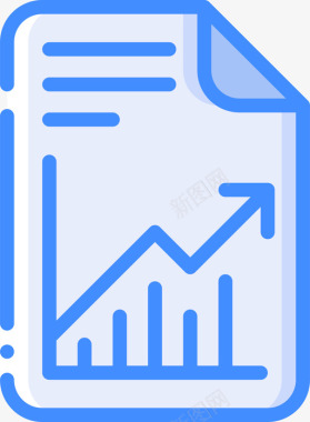 图表商业438蓝色图标图标