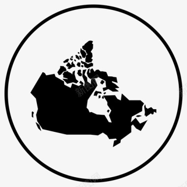 加拿大国家地图加拿大地图图标图标