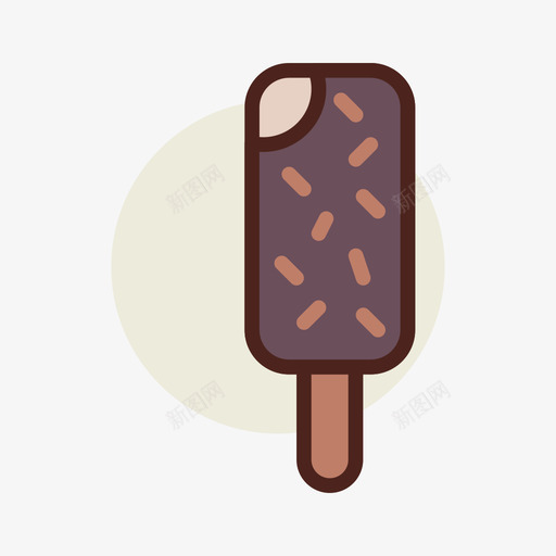 冰淇淋街头食品11原色图标svg_新图网 https://ixintu.com 冰淇淋 原色 街头 食品