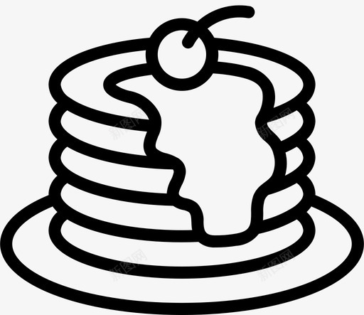 薄煎饼加拿大6个直系图标svg_新图网 https://ixintu.com 6个 加拿大 直系 薄煎饼