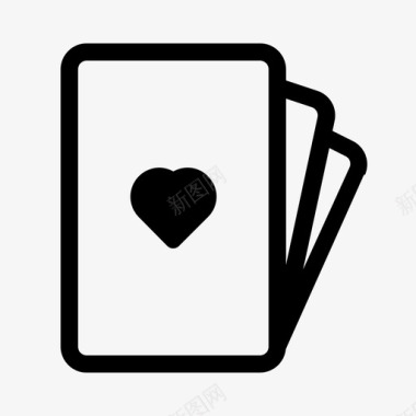 扑克牌之爱运动赢家图标图标