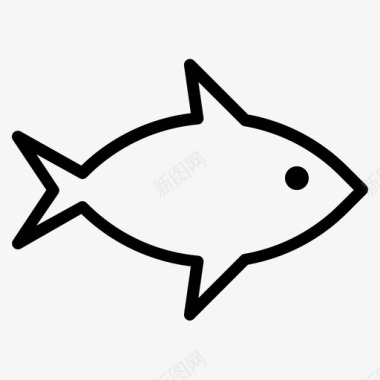 鱼盘子食物图标图标