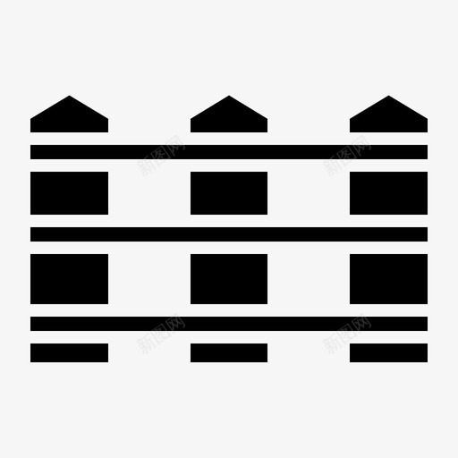 围栏培植4实心图标svg_新图网 https://ixintu.com 围栏 培植 实心