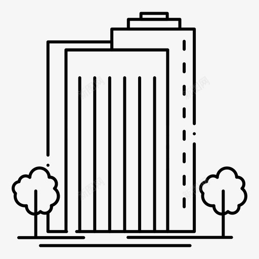 建筑城市绿色图标svg_新图网 https://ixintu.com 2月 v4 城市 工厂 建筑 收集 智能 界面 绿色 网络