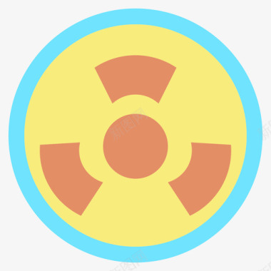 核能能源54平坦图标图标