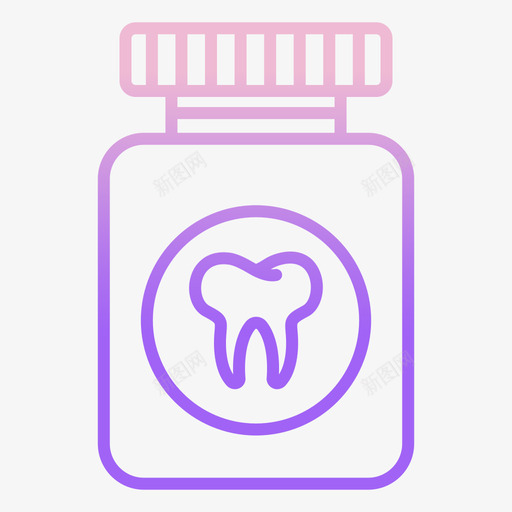 医学牙科38轮廓梯度图标svg_新图网 https://ixintu.com 医学 梯度 牙科 轮廓