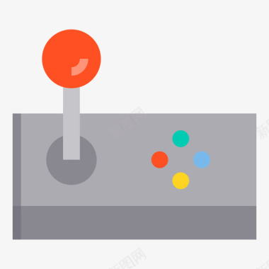 操纵杆游戏控制器9扁平图标图标