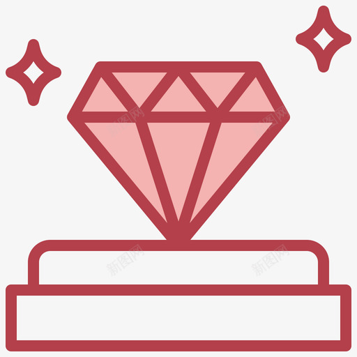 钻石拍卖21号红色图标svg_新图网 https://ixintu.com 21号 拍卖 红色 钻石