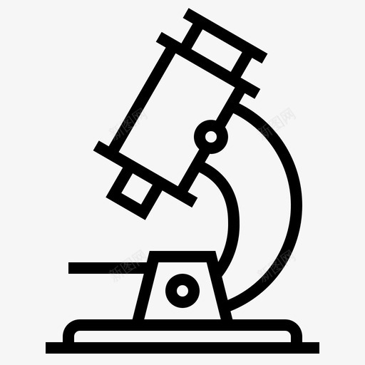 显微镜医用176线性图标svg_新图网 https://ixintu.com 医用 显微镜 线性