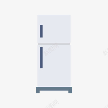 冰箱家用设备和电器5扁平图标图标