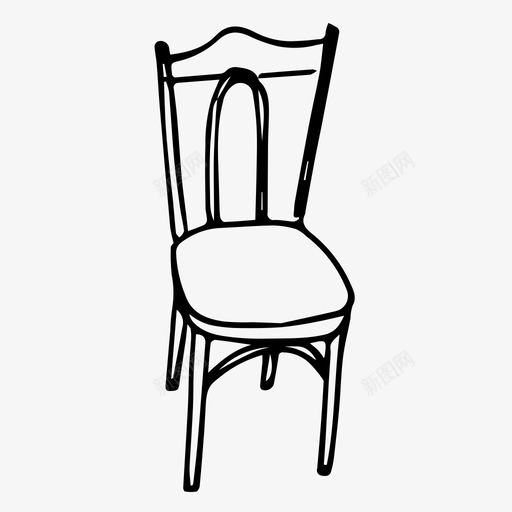 椅子家具家图标svg_新图网 https://ixintu.com 室内 家具家 椅子 素描