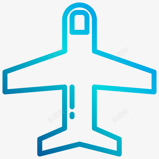 飞机125机场直线坡度图标svg_新图网 https://ixintu.com 坡度 机场 直线 飞机