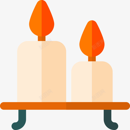 蜡烛家居装饰52扁平图标svg_新图网 https://ixintu.com 家居装饰 扁平 蜡烛