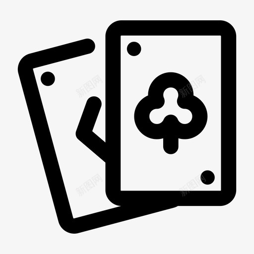 牌禁止赌博图标svg_新图网 https://ixintu.com 扑克 扑克牌 禁止 赌博