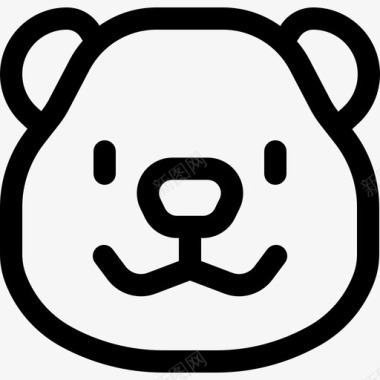 北极熊动物67直系图标图标