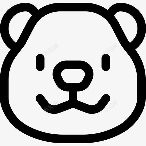 北极熊动物67直系图标svg_新图网 https://ixintu.com 动物 北极熊 直系