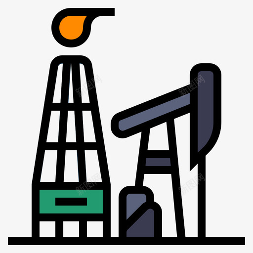 石油开采技术颠覆2线性颜色图标svg_新图网 https://ixintu.com 开采 技术 石油 线性 颜色 颠覆