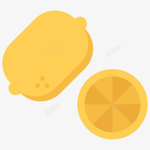 柠檬水果和蔬菜40平的图标svg_新图网 https://ixintu.com 平的 柠檬 水果 蔬菜