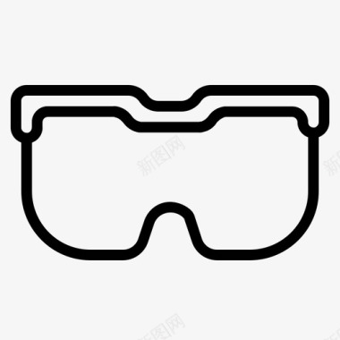 谷歌护眼器建筑眼镜图标图标