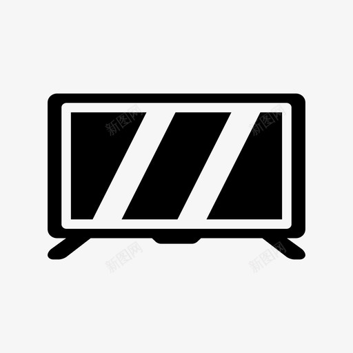 电视电脑桌面图标svg_新图网 https://ixintu.com 屏幕 显示器 桌面 电脑 电脑桌 电视