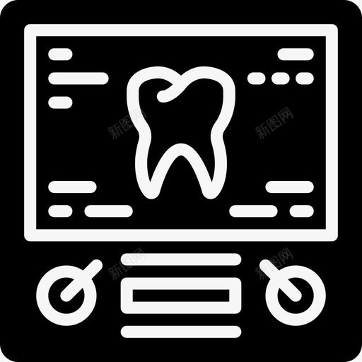 正位片牙科9实心图标svg_新图网 https://ixintu.com 实心 正位 牙科