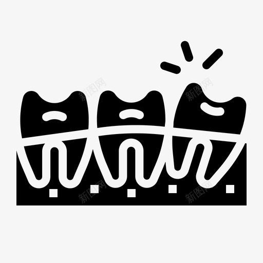 牙齿错位44图标svg_新图网 https://ixintu.com 牙齿 错位