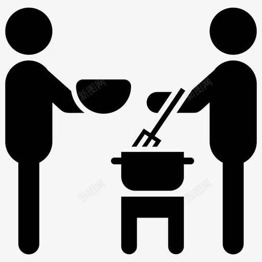 烹饪厨师烹饪餐图标svg_新图网 https://ixintu.com 准备 制作 厨师 形图 烹饪 象形 食物