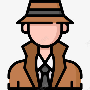 侦探私家侦探22岁直系肤色图标图标