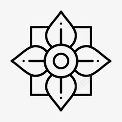 矢量装饰网花中国装饰图标高清图片