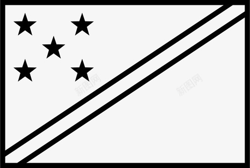 所罗门群岛国旗国家所罗门群岛图标图标