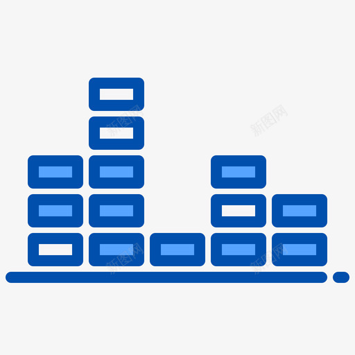 节拍音乐应用程序3蓝色图标svg_新图网 https://ixintu.com 应用程序 节拍 蓝色 音乐