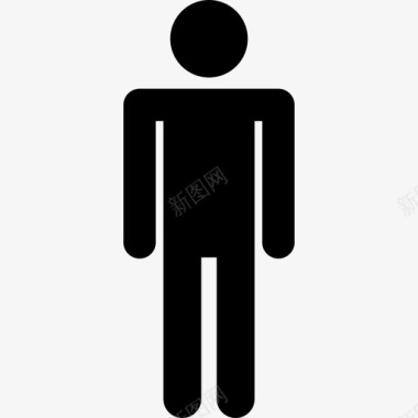男浴室卫生间图标图标