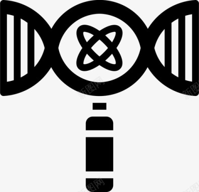 Dna遗传学和生物工程6填充图标图标
