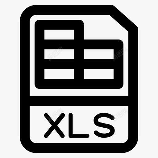 xls文档文件图标svg_新图网 https://ixintu.com xls 文件 文件夹 文档 格式