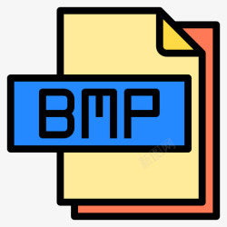 BMP的标志Bmp文件文件格式4线性颜色图标高清图片