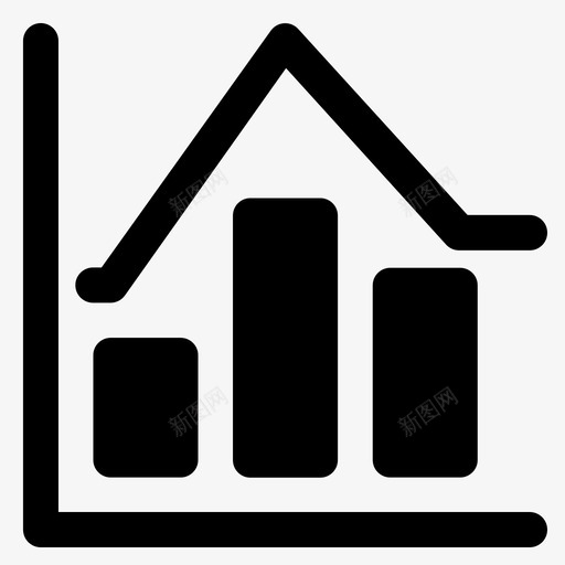 统计柱状图业务图标svg_新图网 https://ixintu.com 业务 图表 柱状 统计