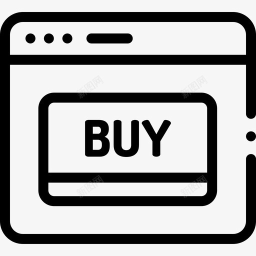 购买按钮在线购物59线性图标svg_新图网 https://ixintu.com 在线购物 按钮 线性 购买