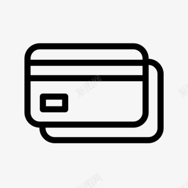 信用卡芯片卡借记卡图标图标