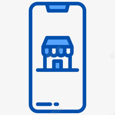 智能手机搜索引擎优化在线营销12蓝色图标图标