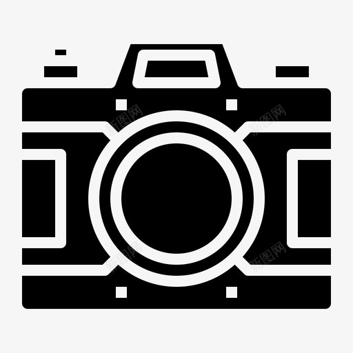 单反相机摄影110实心图标svg_新图网 https://ixintu.com 单反 实心 摄影 相机