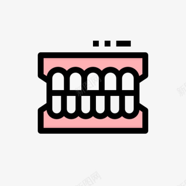 义齿43号牙齿线颜色图标图标