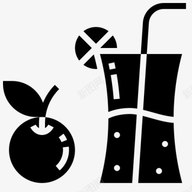 果汁健身93字形图标图标
