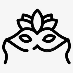 斯人面具服装眼罩图标高清图片