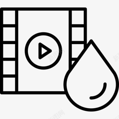 纪录片水8大纲图标图标