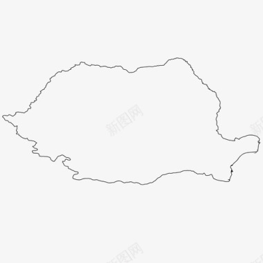 罗马尼亚边界国家图标图标