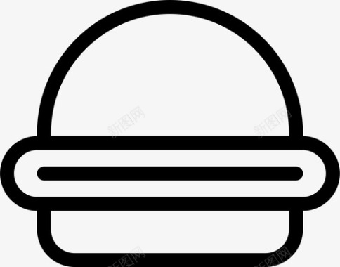 汉堡快餐不健康图标图标